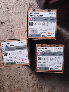 Puidukruvid 6×90 ,6×70 ,6×180 Würth. (2 foto / 3)