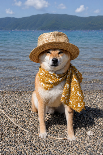 Japanese Tenugui Dog Pattern Made in Japan