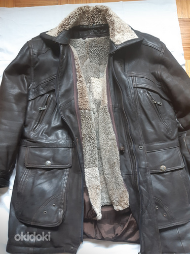 Кожанная куртка,тёплая XL (фото #2)