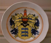 Эксклюзивная настенная тарелка советских времен с гербом ТАЛЛИНН