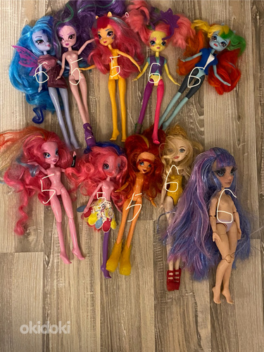 Куклы Equestria girls, rainbow high,Ever After High
