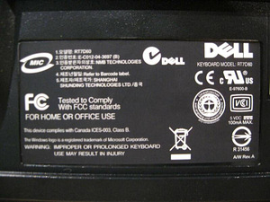 Клавиатура Dell RT7D60 (3 фото из 3)