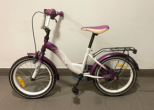 Laste jalgratas 16'' Princess Bike + abirattad (2 foto / 4)