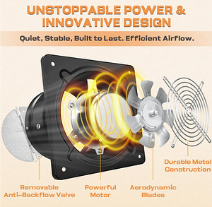 Väljatõmbeventilaator tagasilöögiklapiga 150 mm (5 foto / 8)