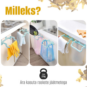 Prügikottide hoidja - korraldaja köögi ja vannitoa jaoks (4 foto / 10)