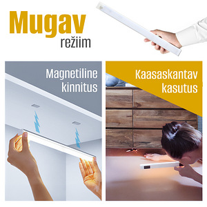 Juhtmeta valgusti liikumisanduriga - seinale paigaldatav LED (5 foto / 9)