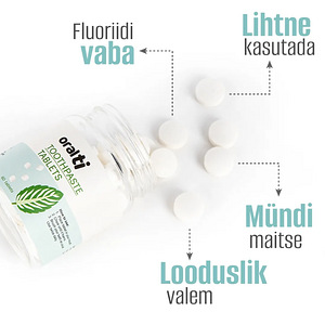 Tabletivormis hambapasta Oralti, 60 tk (5 foto / 10)