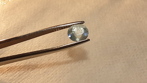 Аквамарин; натуральный; 2,54ct; небес.-голубой; Бразилия; (3 foto / 10)