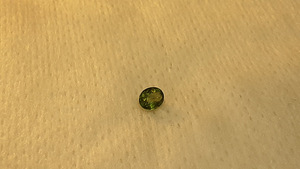 Kromturmaliin; looduslik;0,31ct; roheline-punane; ovaalne (9 foto / 10)