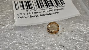 Berüül; loodused;1,34ct;kollane;VS; Madagaskar; paranemist pole (7 foto / 7)