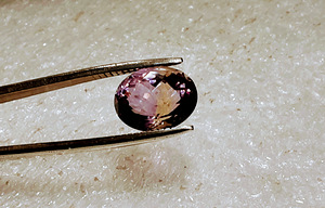 Ametriin; natuur;7,66ct; lilla-kollane;VVS; paranemist pole (3 foto / 10)