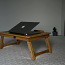Бамбуковый столик для ноутбука с активным охлаждением (фото #2)