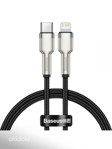 Baseus cable Cafule Metal PD USB-C(black) 2,0 m ; 20W (foto #2)