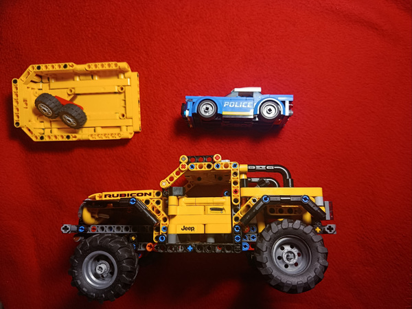 Lego Jeep Wrangler, Police Car, детали от трактора John Deere