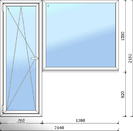 PVC aknad Poolast