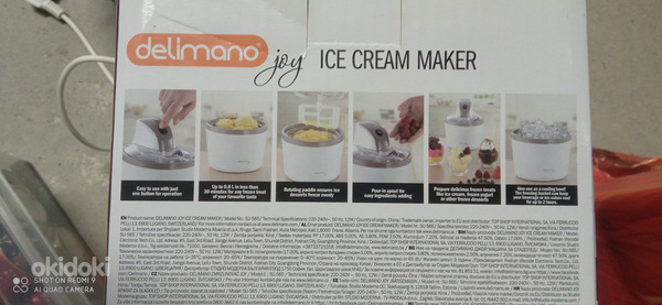 Delimano ice cream maker recepti sale