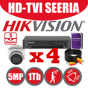 HIKVISION HD-TVI SEERIA VIDEOVALVE KOMPLEKT