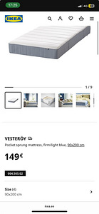 Ideaalses korras IKEA Vesteröy madrats (5 foto / 5)