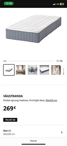 IKEA Vågstranda madrats ideaalses seisukorras (8 foto / 8)
