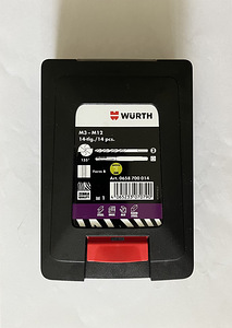 WÜRTH M3- M12 14-tlg./14 pcs.art 0658 700 014 (1 foto / 2)