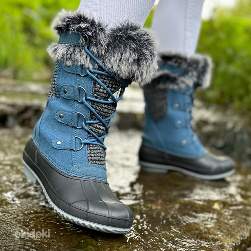 Красочные полувысокие грязевые и зимние ботинки (фото #1)