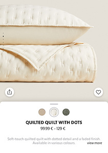 Zara Home quilt bedspread KING SIZE 270x280 brand new (2 foto / 4)