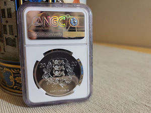 Münt 15€ Jüri Jaakson 150 NGC PF69 ULTRA CAMEO + karp ja ser (5 foto / 5)