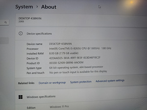Lenovo 13s-IWL I5-8gen/8gb/240ssd/Win11 väga hea hind! (3 foto / 3)