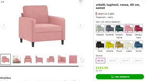 Кресло Velvet розовый (2 фото из 9)