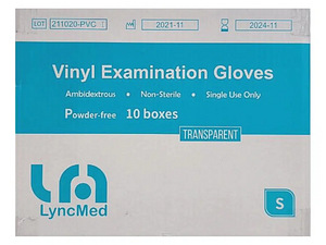 Vinüülkindad LyncMed transparent (2 foto / 2)