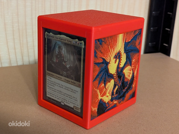3D-trükitud Magic: The Gathering Commander kaardikarp