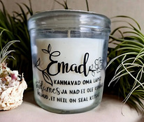 Свеча ароматическая ванили с посланием для мамы