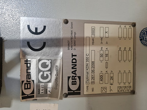 servaliistumismasin Brandt kdn 350c (3 foto / 6)