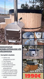 Soojustatud Kümblustünn Led valgustus ja termokattega