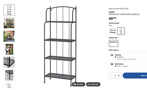 Ikea LÄCKÖ riiul 61 x 160 cm (1 foto / 2)