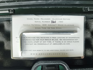 Продается нож Brous Blades Reloader (5 фото из 5)