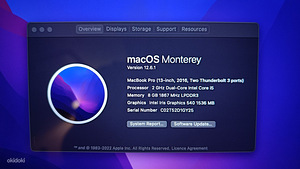 Macbook Pro 13 Intel Core i5 2016 (4 фото из 5)