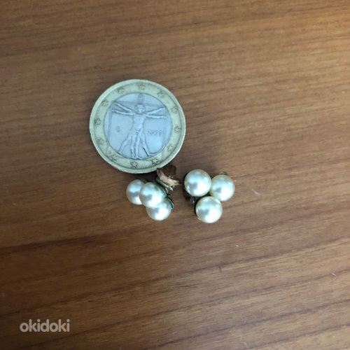 Pärlitega vintage korvaklipsid (foto #2)