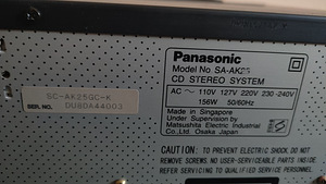 Panasonic SA-AK25 muusikakeskus (3 foto / 3)