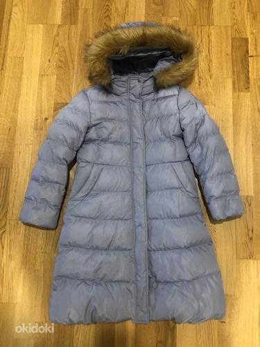 Uniqlo зим. пальто для девочки, р 128 (7-8) (фото #1)