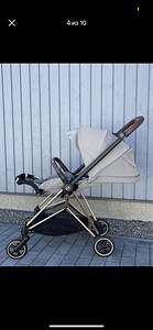 Коляска Cybex Mios V3 Pearl Grey с рамой Rose Gold (3 фото из 9)