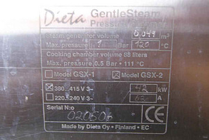 Kiirkeedukapp Dieta Pressure Steamer Gsx-2 (4 foto / 4)