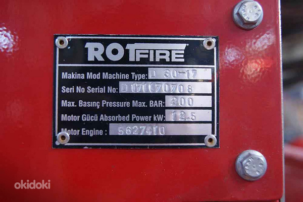 Tulekustutusmasin ROTFIRE D30-17 (foto #7)