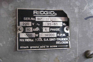 Резьбонарезной станок Ridgid 535. (5 фото из 5)