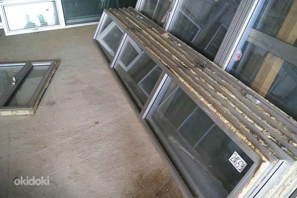 Алюминиевые окна разных размеров, 33 шт. (фото #3)