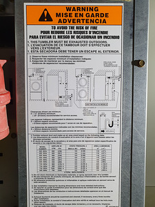 Tööstuslik pesukuivati Huebsch model: HUT30EBCM1G2W01 (8 foto / 10)