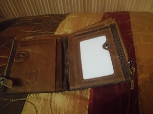 Raha kott bulloaptalit 12cmx9cm 100%nahk, uus.pakendis (4 foto / 5)