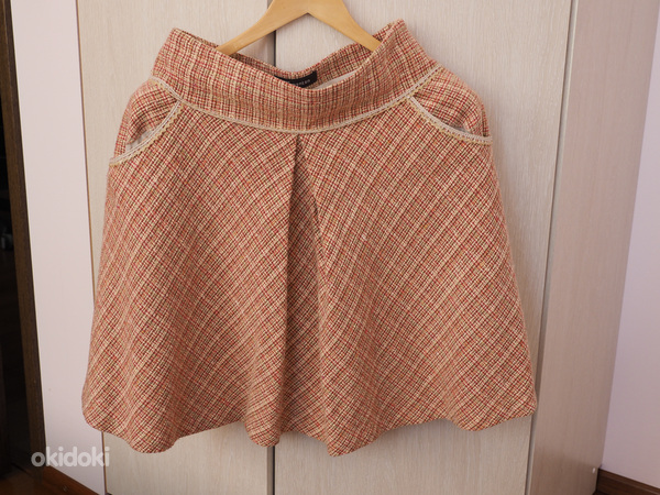 Женский костюм (пиджак и юбка), размер 34/36, розовый цвет (фото #3)