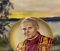 "Папа Римский Иоанн Павел II, Limoges France" тарелка