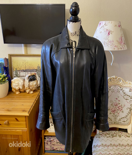 "GIUGIARO ARMANY" кожаная куртка, размер XL, 40 (фото #1)